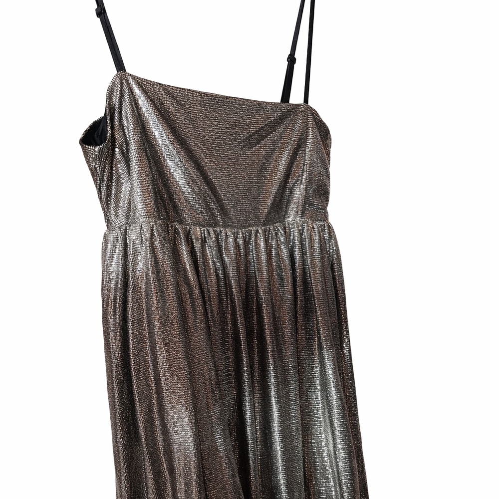 ✨ Brand New With Tags • Forever 21 Metallic GOLD Party Dress – Size M ✨